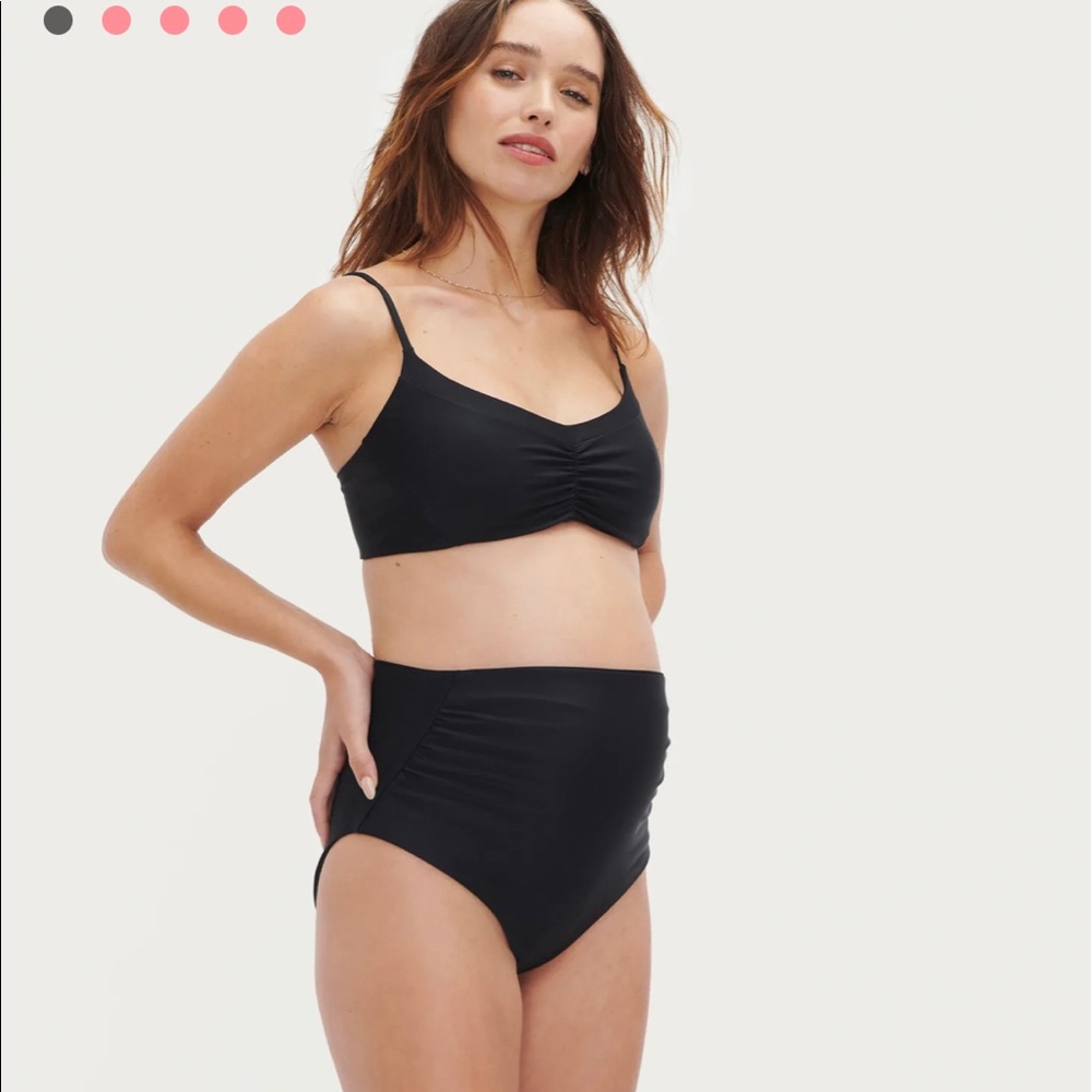 Hatch Black Maternity Bikini Set